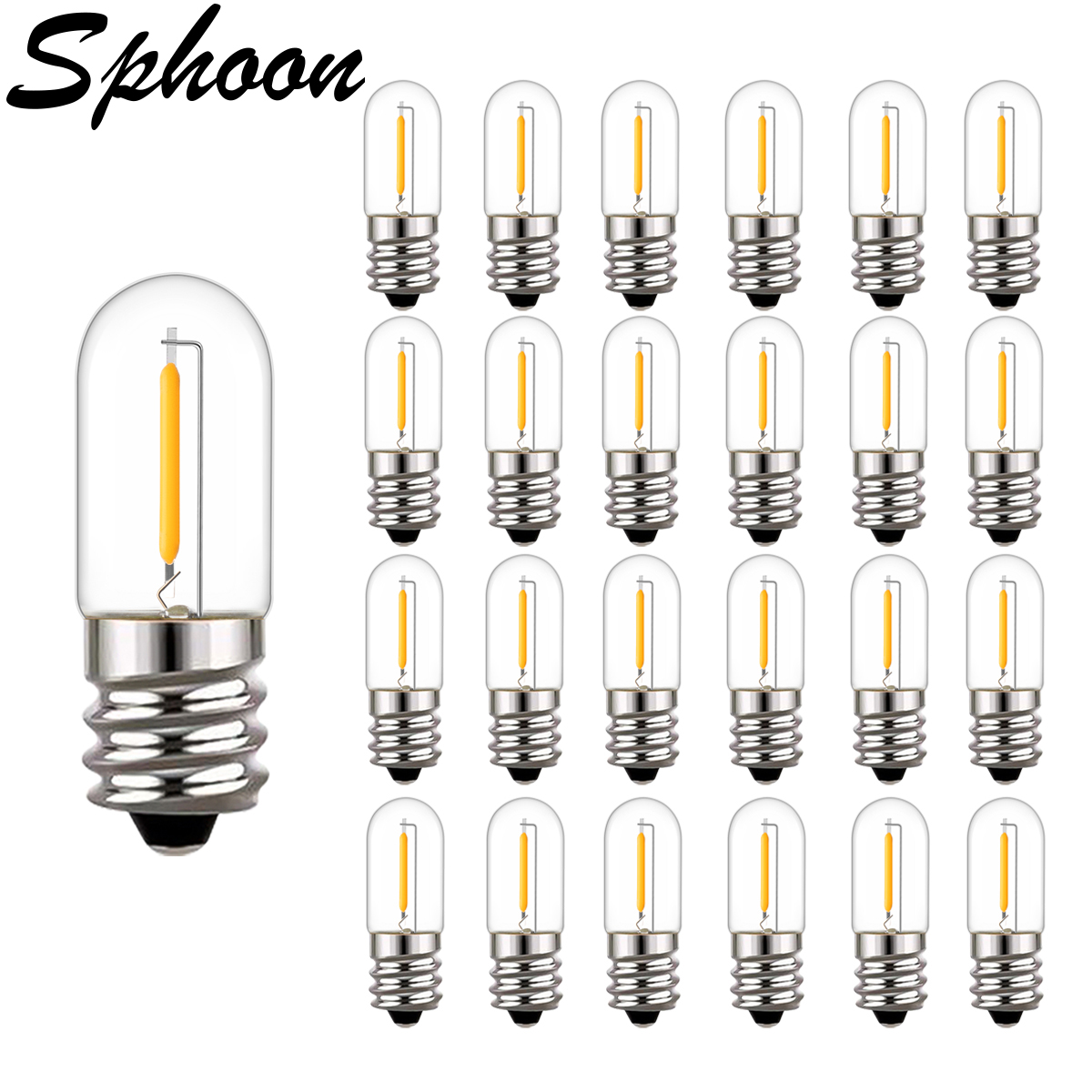 25pcs LED T16 0.6W String Repl - Outdoor Lighting Glass Replacement 评论和价格