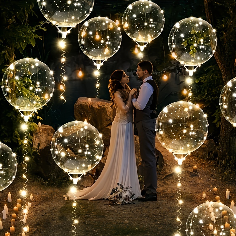 20pcs Set Bobo Balloons with L - Lighting Wedding Outdoor 评论和价格