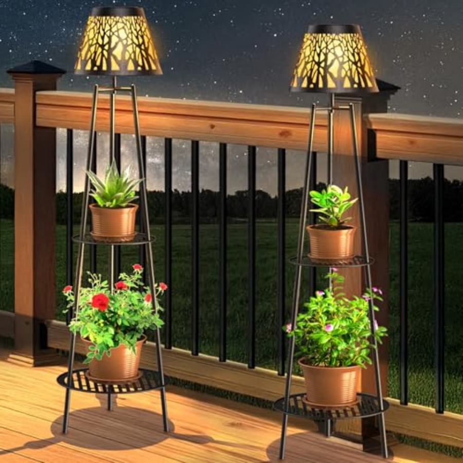 2 Pack Outdoor Solar Floor Lam - Outdoor Lighting Led 评论和价格