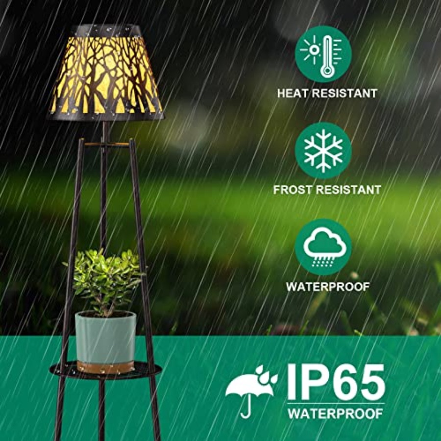 2 Pack Outdoor Solar Floor Lam - Outdoor Lighting Led 评论和价格