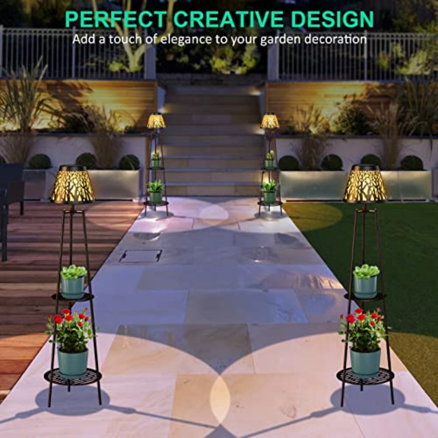 2 Pack Outdoor Solar Floor Lam - Outdoor Lighting Led 评论和价格