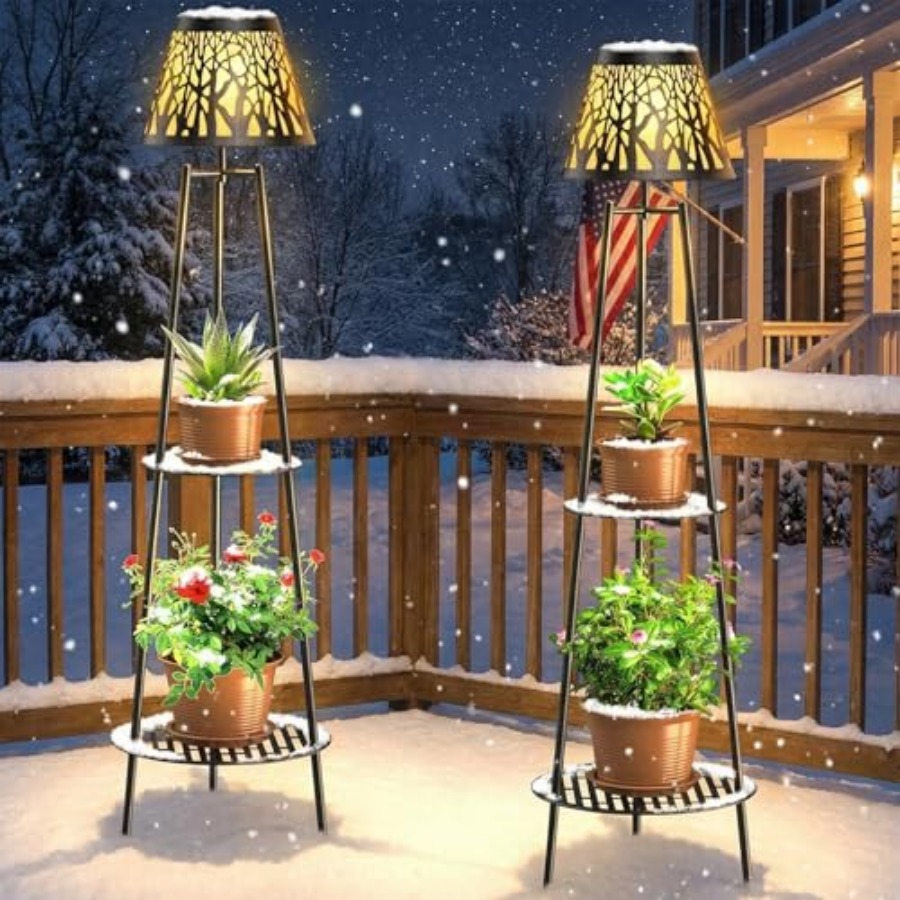 2 Pack Outdoor Solar Floor Lam - Outdoor Lighting Led 评论和价格