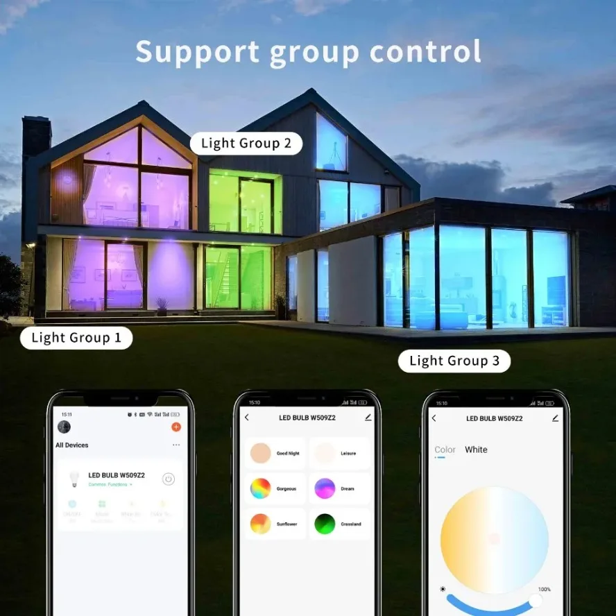 RGB TUYA Floodlight Smart APP  - Outdoor Lighting Zigbee 评论和价格