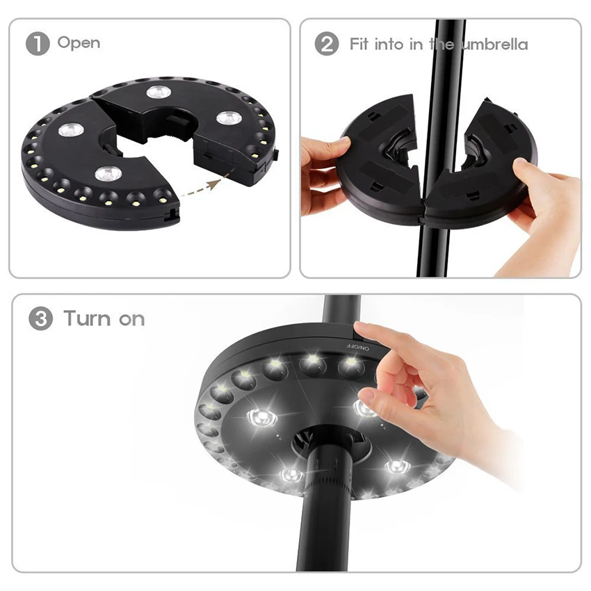 Super Bright Umbrella Pole Lig - Outdoor Lighting Pole 评论和价格
