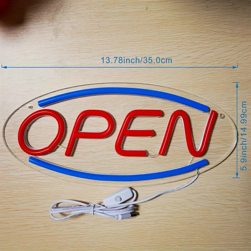 OPEN LED Neon Sign, USB Neon S - Outdoor Lighting For Store 评论和价格