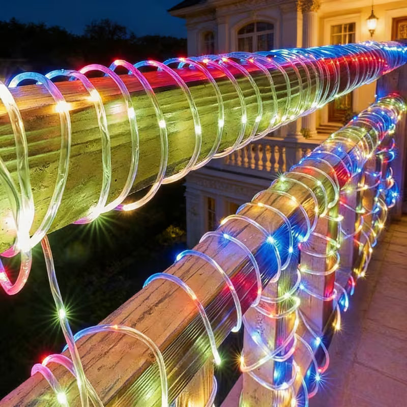 Solar Rope Lights 50/100 LED W - Outdoor Lighting For Fence 评论和价格
