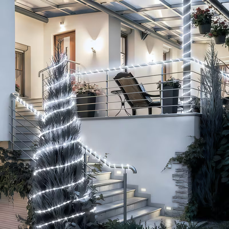 Solar Rope Lights 50/100 LED W - Outdoor Lighting For Fence 评论和价格