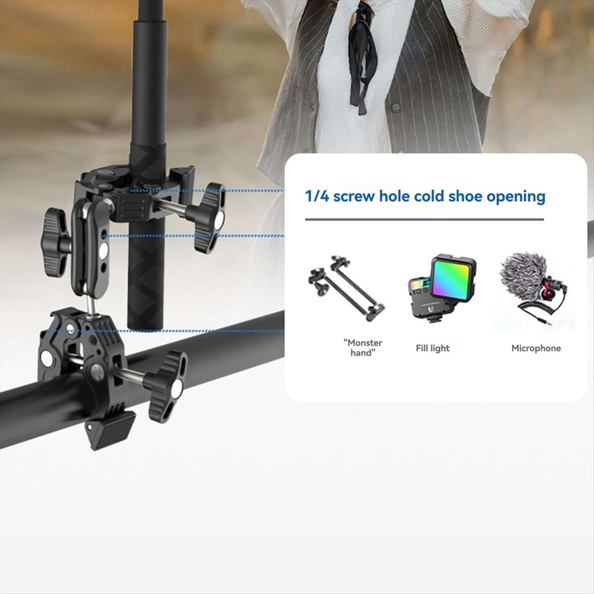 DT77 Super Clamp Articulating  - Umbrella Led Clip 评论和价格