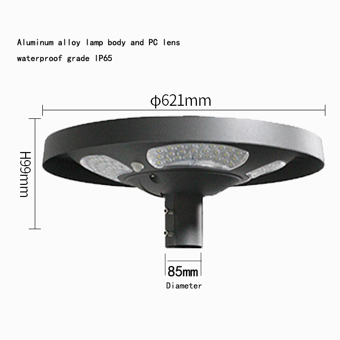 Waterproof IP65 UFO Solar LED  - Outdoor Lighting Pole 评论和价格