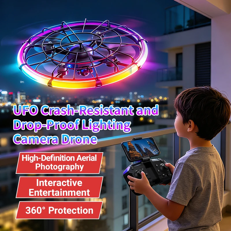 JJRC H145 UFO RC Drone with Du - Outdoor Lighting Video 评论和价格