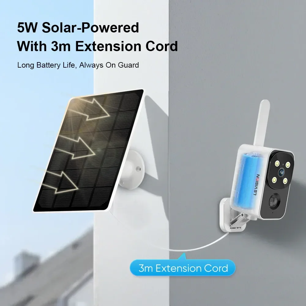 LS VISION Outdoor Solar Camera - Outdoor Lighting Video 评论和价格