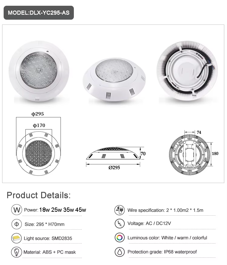 LED Swimming Pool Lights RGB A - Pond Light Submersible 评论和价格