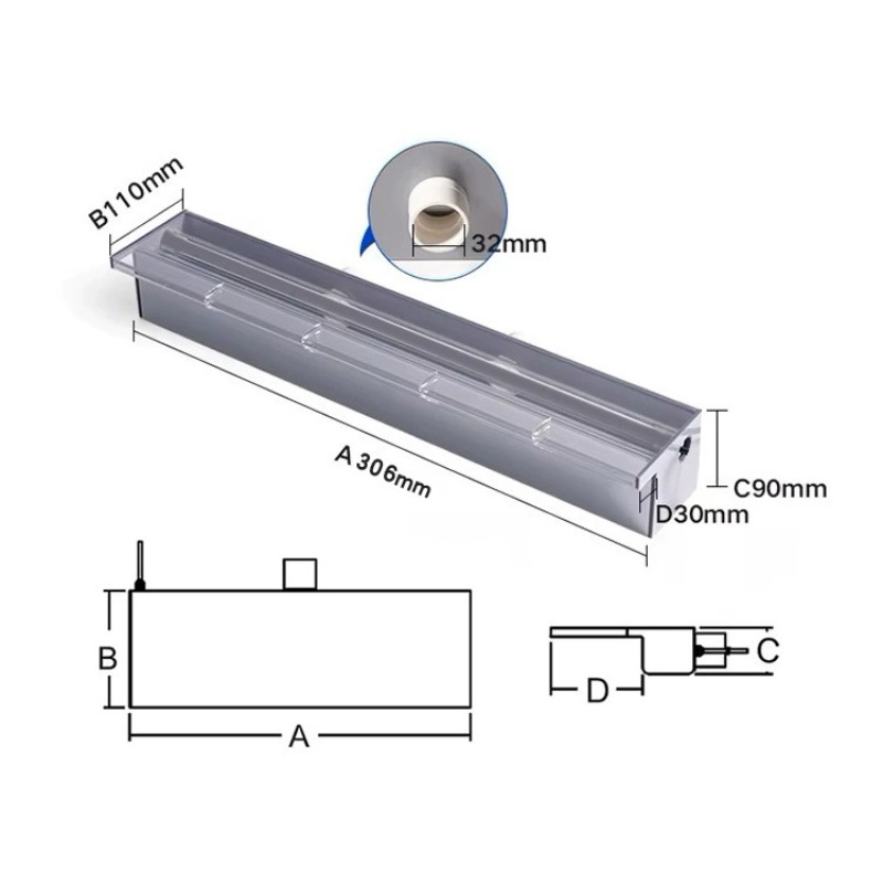 Acrylic Sheer Descent Waterfal - Pond Light Submersible 评论和价格