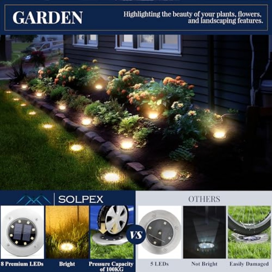 Solar Ground Lights Solar Ligh - Outdoor Lighting Led 评论和价格