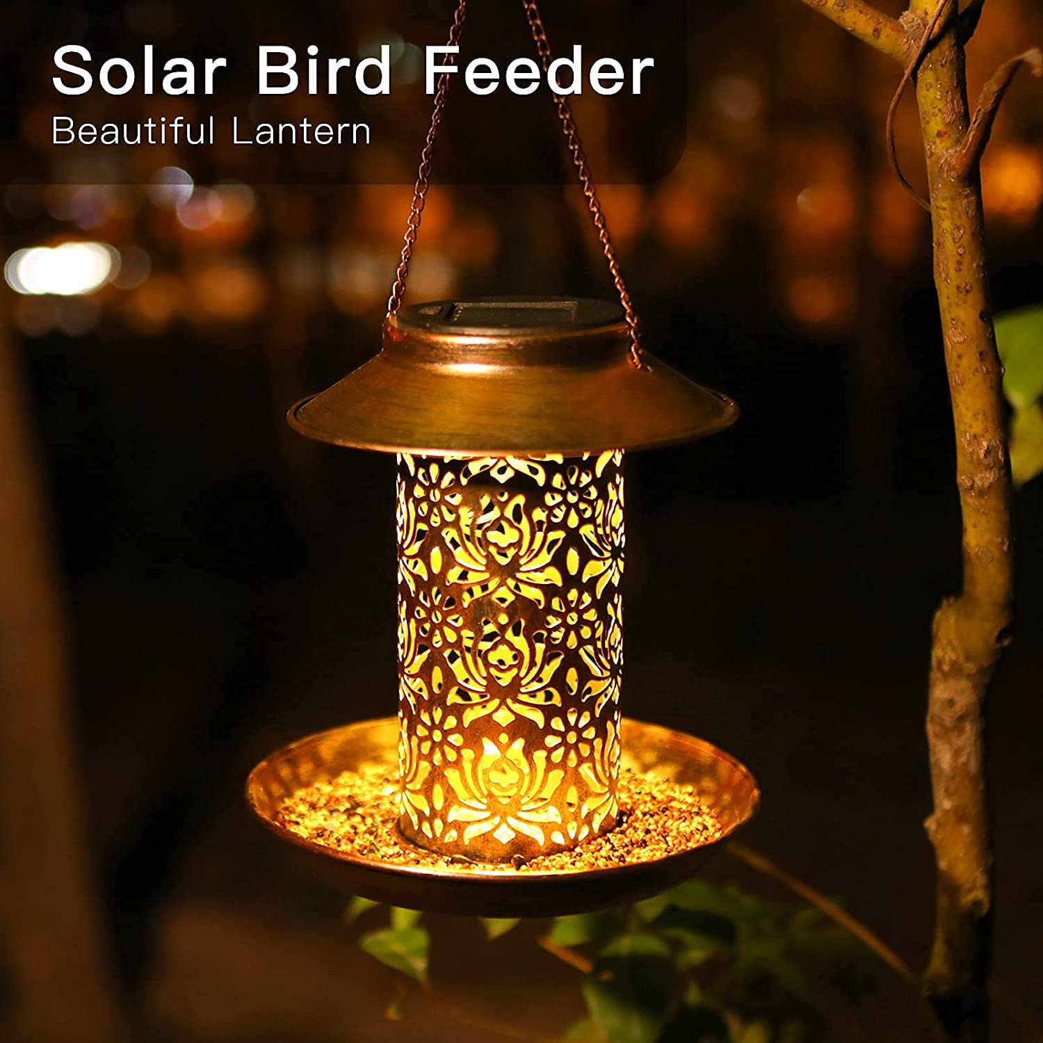 Hanging Bird House Metal Outdo - Outdoor Lighting Backyard Ideas 评论和价格