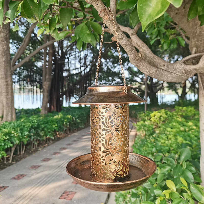 Hanging Bird House Metal Outdo - Outdoor Lighting Backyard Ideas 评论和价格