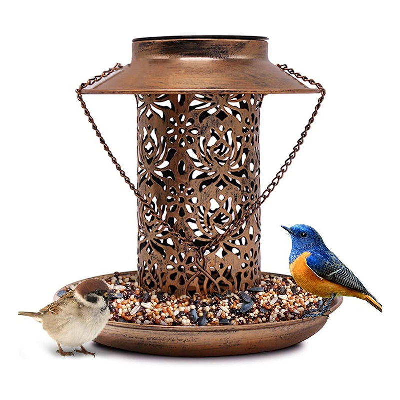 Hanging Bird House Metal Outdo - Outdoor Lighting Backyard Ideas 评论和价格