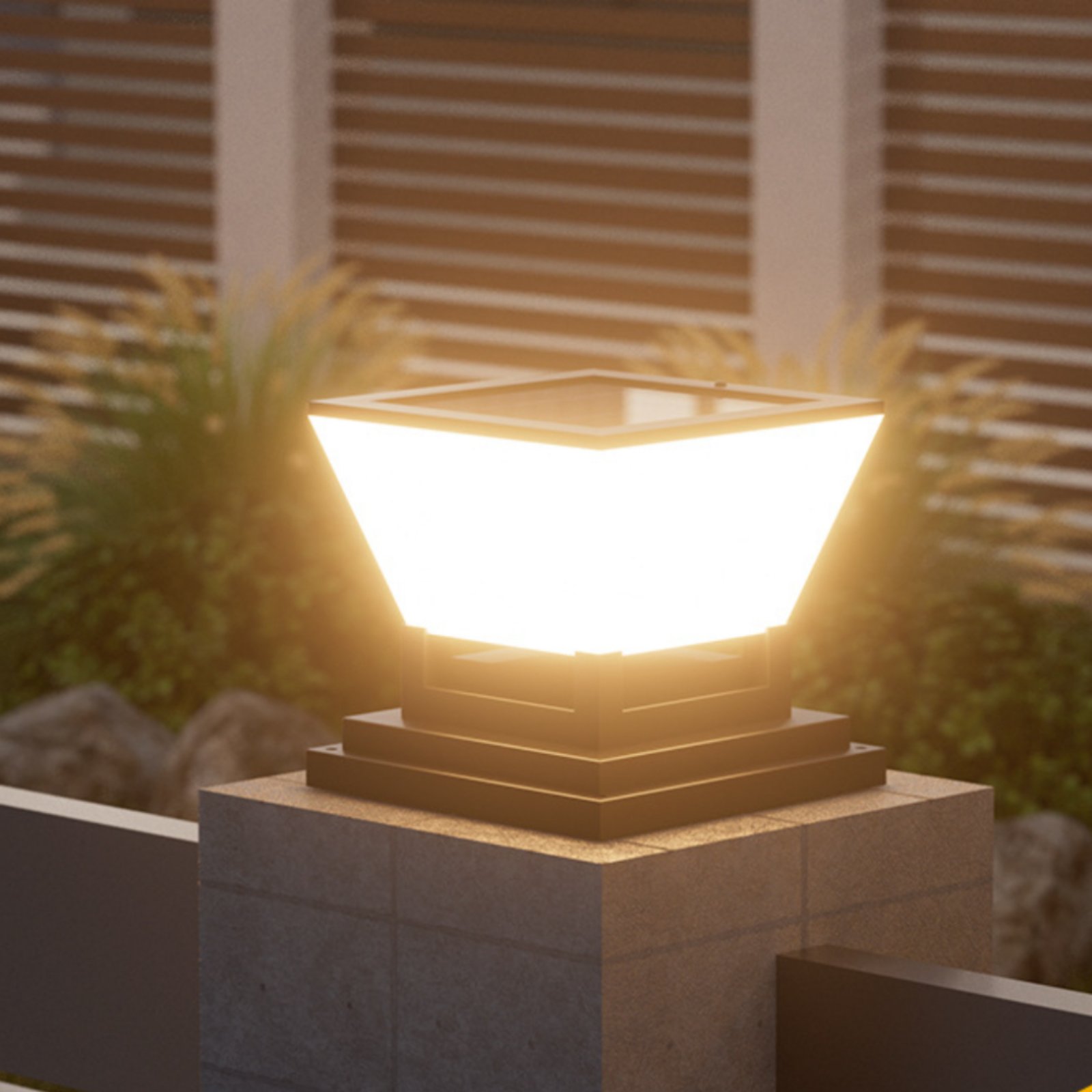 Solar Post Light Water Resista - Outdoor Lighting For Fence 评论和价格