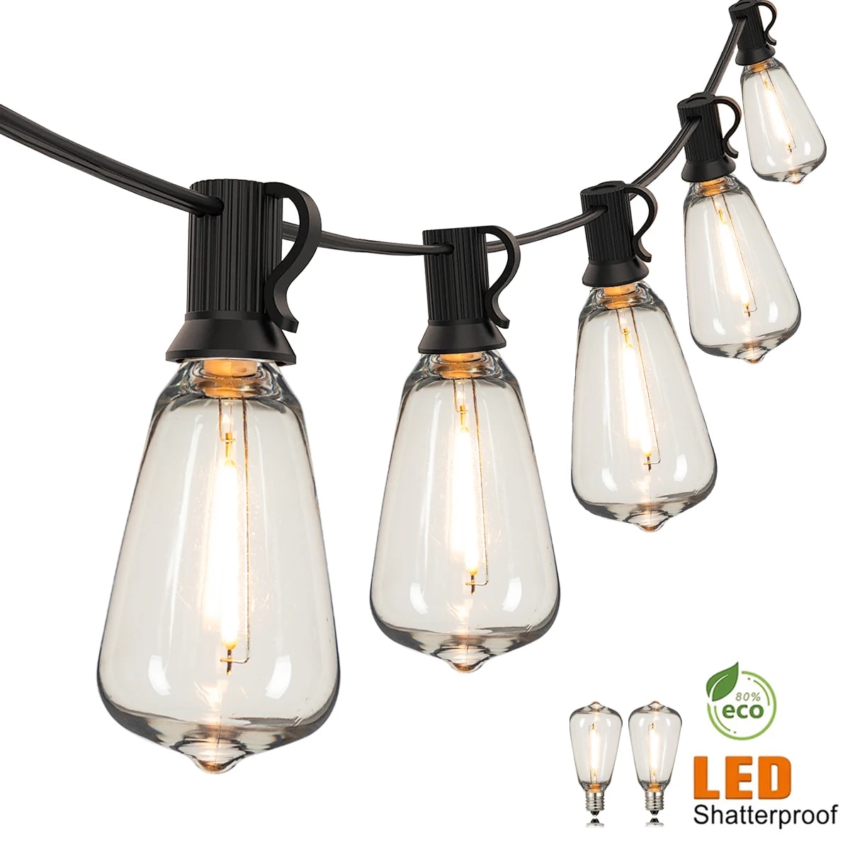 110V US Plug ST38 String Light - Outdoor Lighting For Gazebo 评论和价格