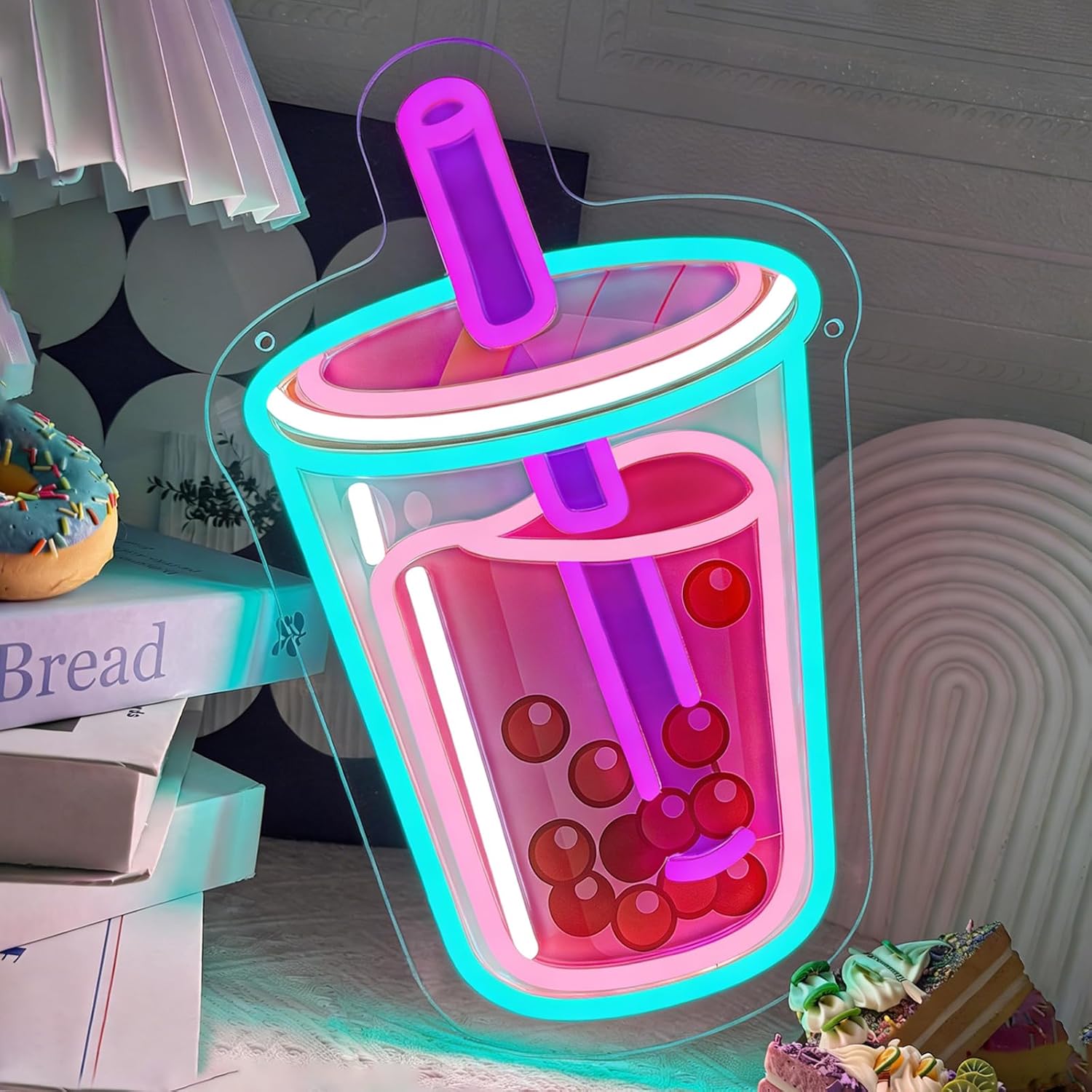 Bubble Tea Neon Sign USB Power - Outdoor Lighting Restaurant 评论和价格